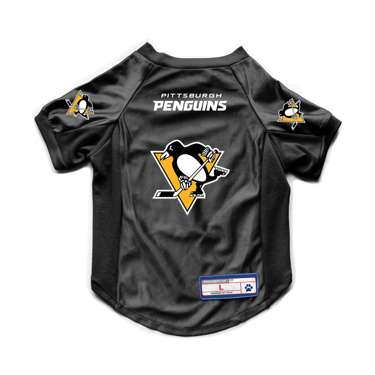 Pittsburgh Penguins Pet Jersey Stretch Size L - Sports Collectibles, Sports Memorabilia, Sports Fan Shop, Sports Gifts