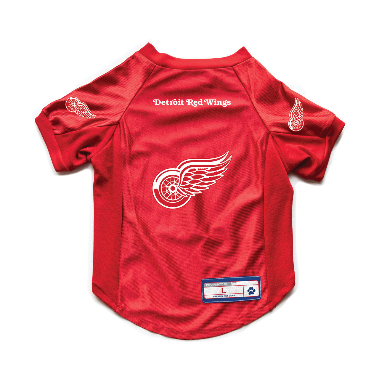 Detroit Red Wings Pet Jersey Stretch Size XL - Sports Collectibles, Sports Memorabilia, Sports Fan Shop, Sports Gifts