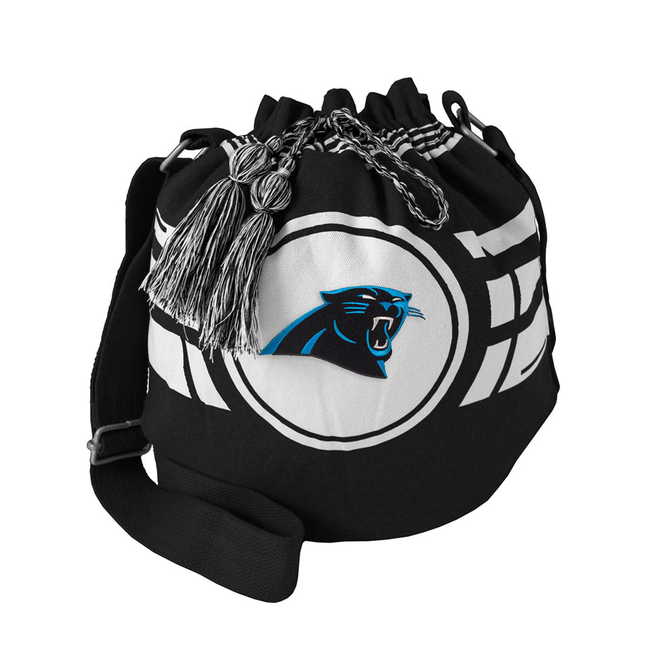 Carolina Panthers Bag Ripple Drawstring Bucket Style - Sports Collectibles, Sports Memorabilia, Sports Fan Shop, Sports Gifts