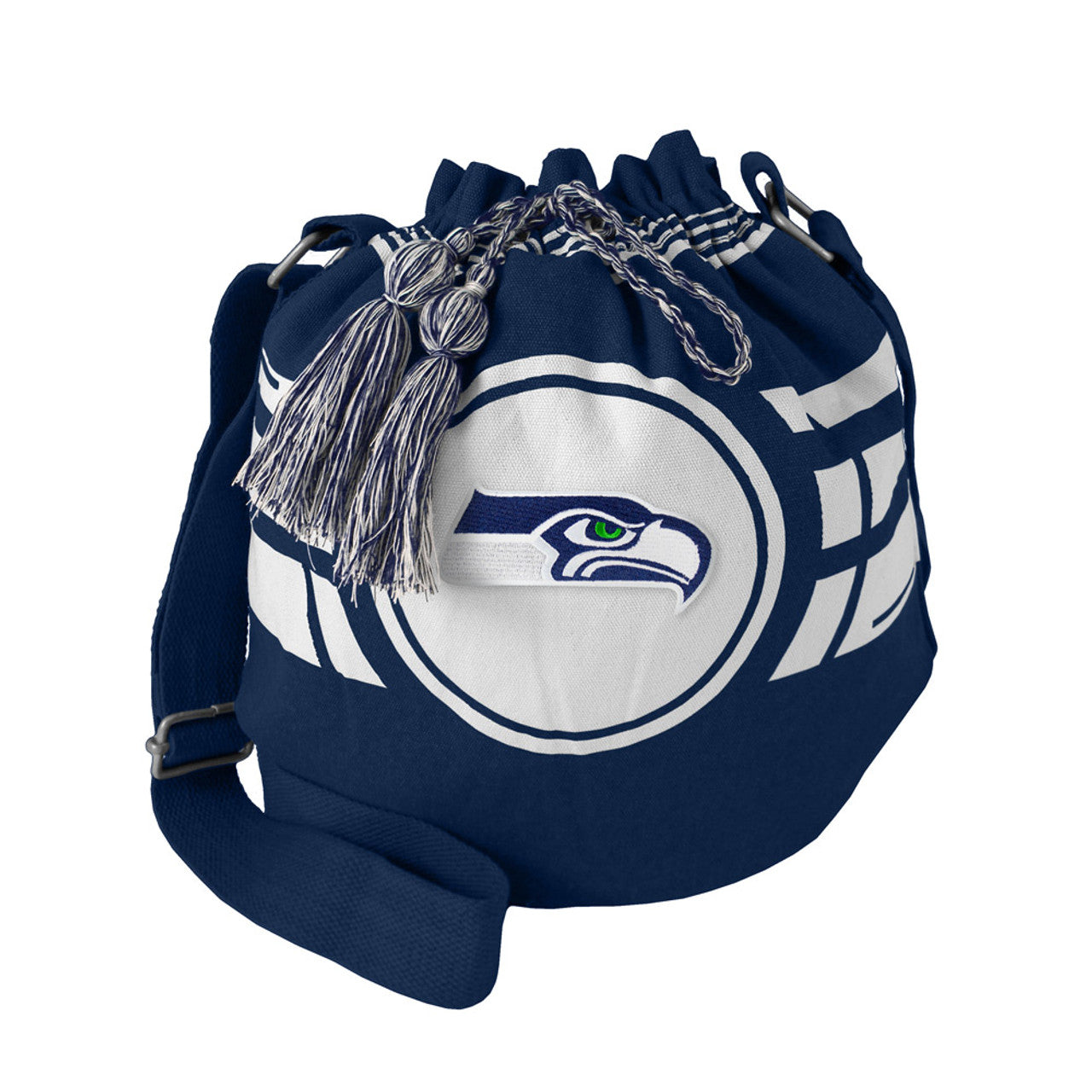 Seattle Seahawks Bag Ripple Drawstring Bucket Style - Sports Collectibles, Sports Memorabilia, Sports Fan Shop, Sports Gifts
