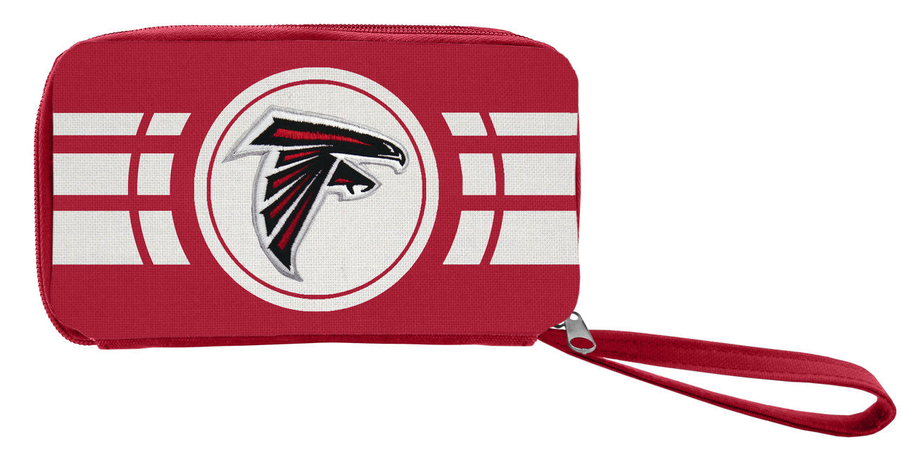 Atlanta Falcons Ripple Zip Wallet - Sports Collectibles, Sports Memorabilia, Sports Fan Shop, Sports Gifts
