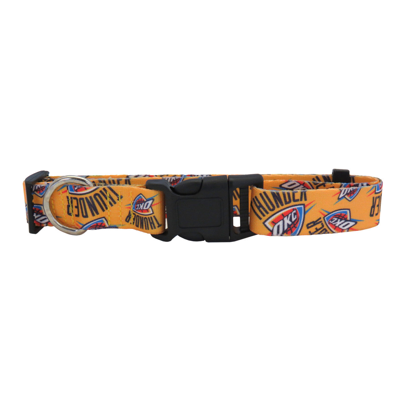 Oklahoma City Thunder Pet Collar Size M - Sports Collectibles, Sports Memorabilia, Sports Fan Shop, Sports Gifts