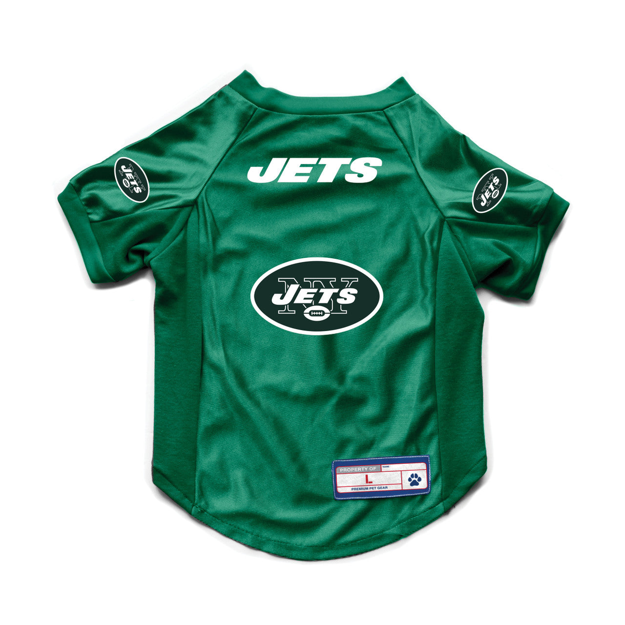 New York Jets Pet Jersey Stretch Size M Alternate - Sports Collectibles, Sports Memorabilia, Sports Fan Shop, Sports Gifts