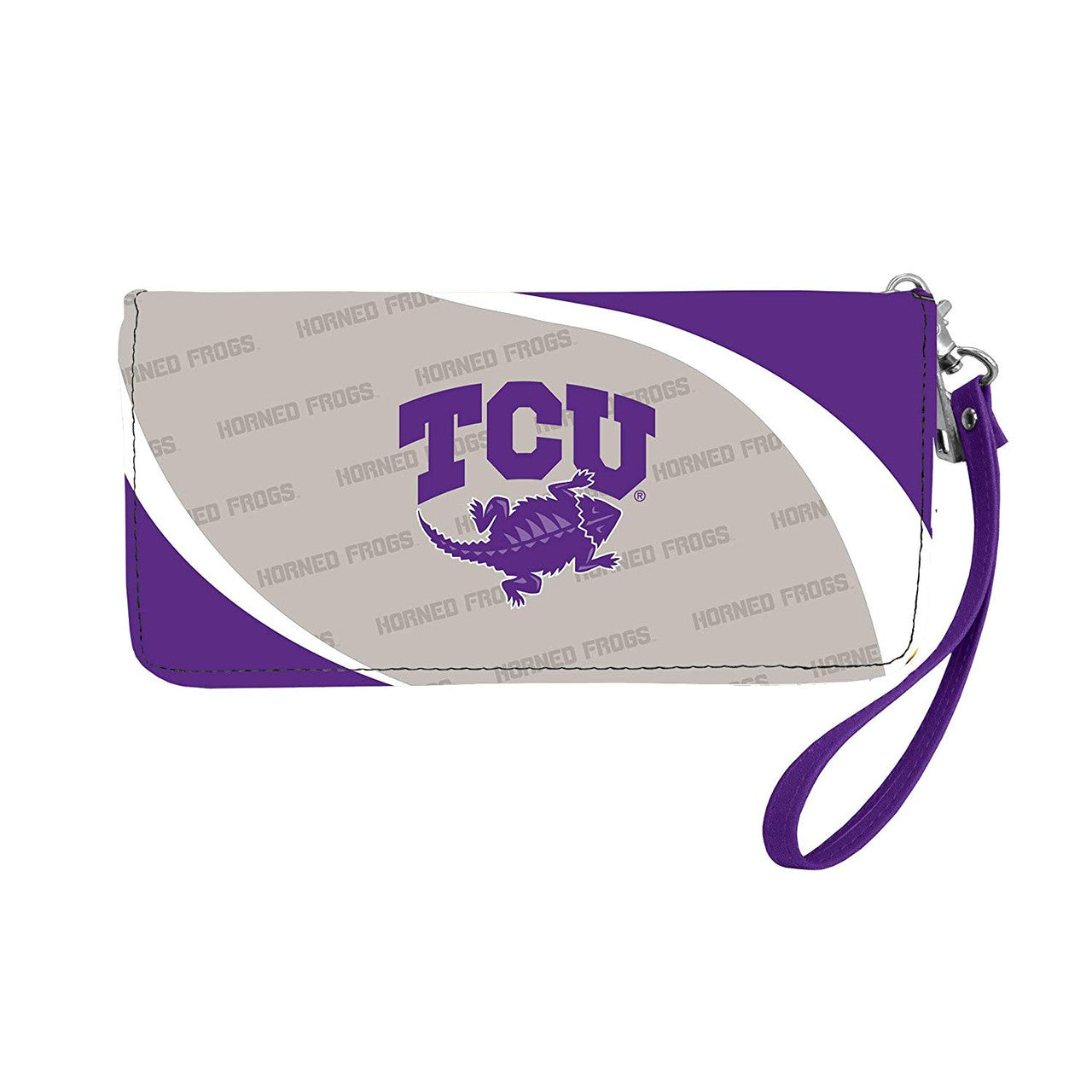 TCU Horned Frogs Wallet Curve Organizer Style - Sports Collectibles, Sports Memorabilia, Sports Fan Shop, Sports Gifts
