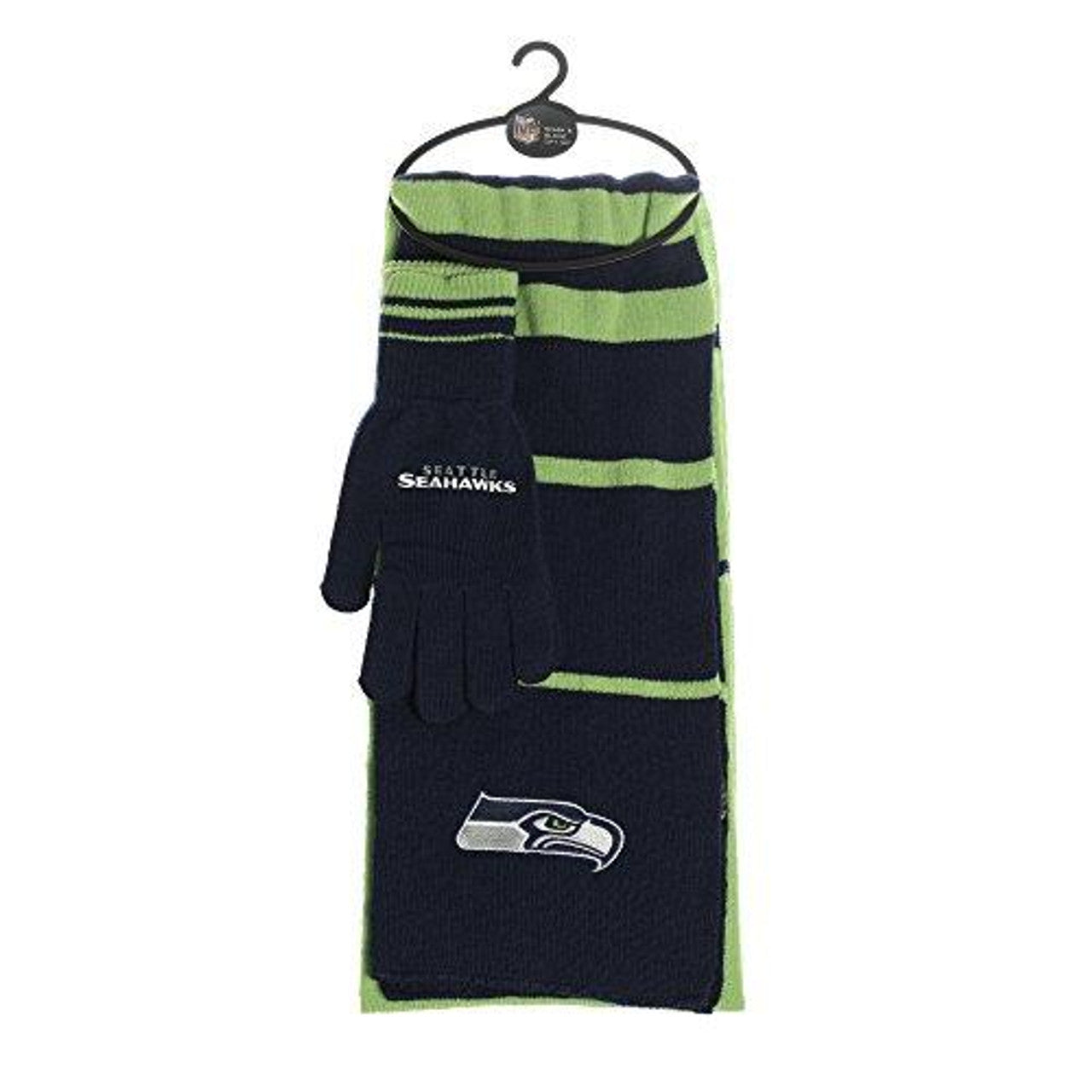 Seattle Seahawks Scarf and Glove Gift Set - Sports Collectibles, Sports Memorabilia, Sports Fan Shop, Sports Gifts