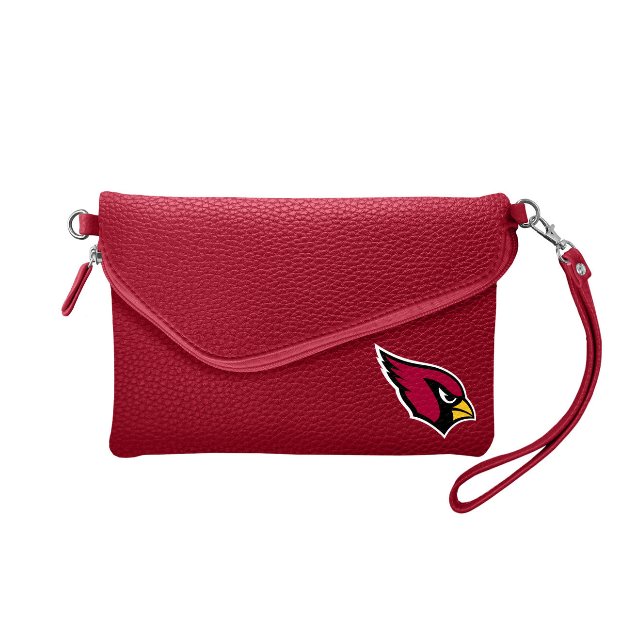 Arizona Cardinals Purse Pebble Fold Over Crossbody Dark Red - Special Order - Sports Collectibles, Sports Memorabilia, Sports Fan Shop, Sports Gifts