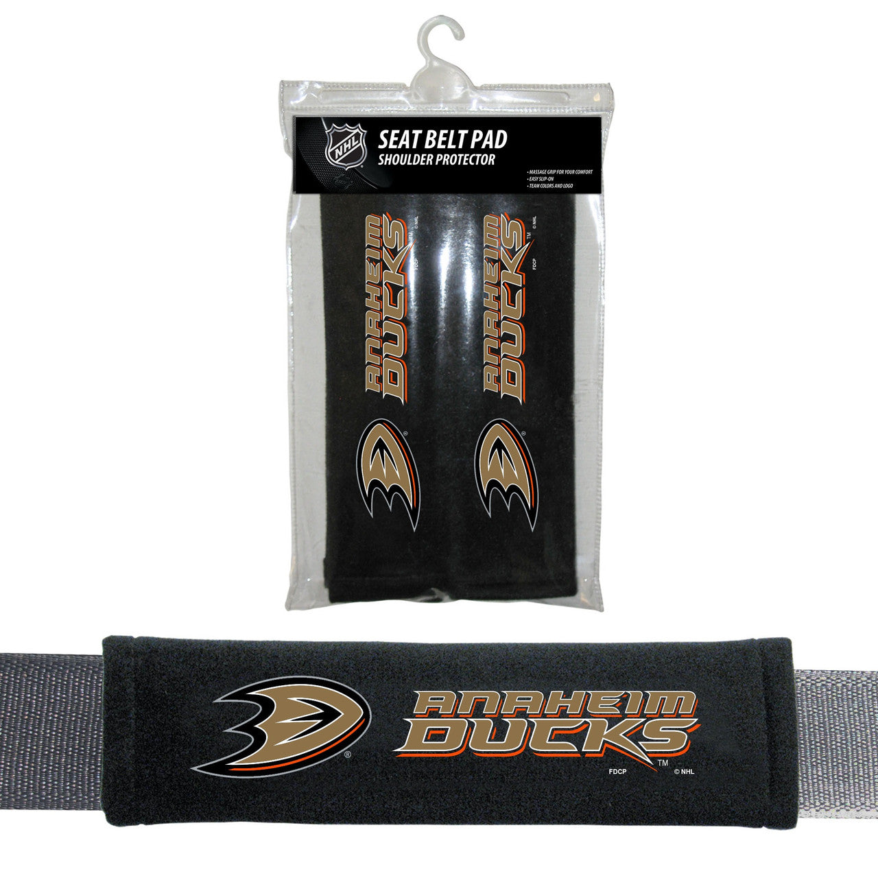 Anaheim Ducks Seat Belt Pads CO - Sports Collectibles, Sports Memorabilia, Sports Fan Shop, Sports Gifts