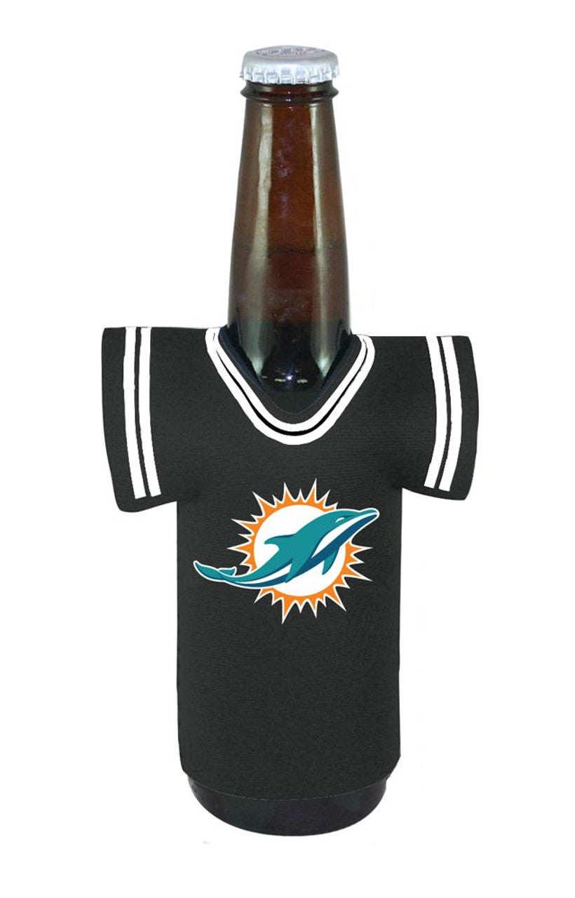 Miami Dolphins Bottle Jersey Holder Black - Sports Collectibles, Sports Memorabilia, Sports Fan Shop, Sports Gifts