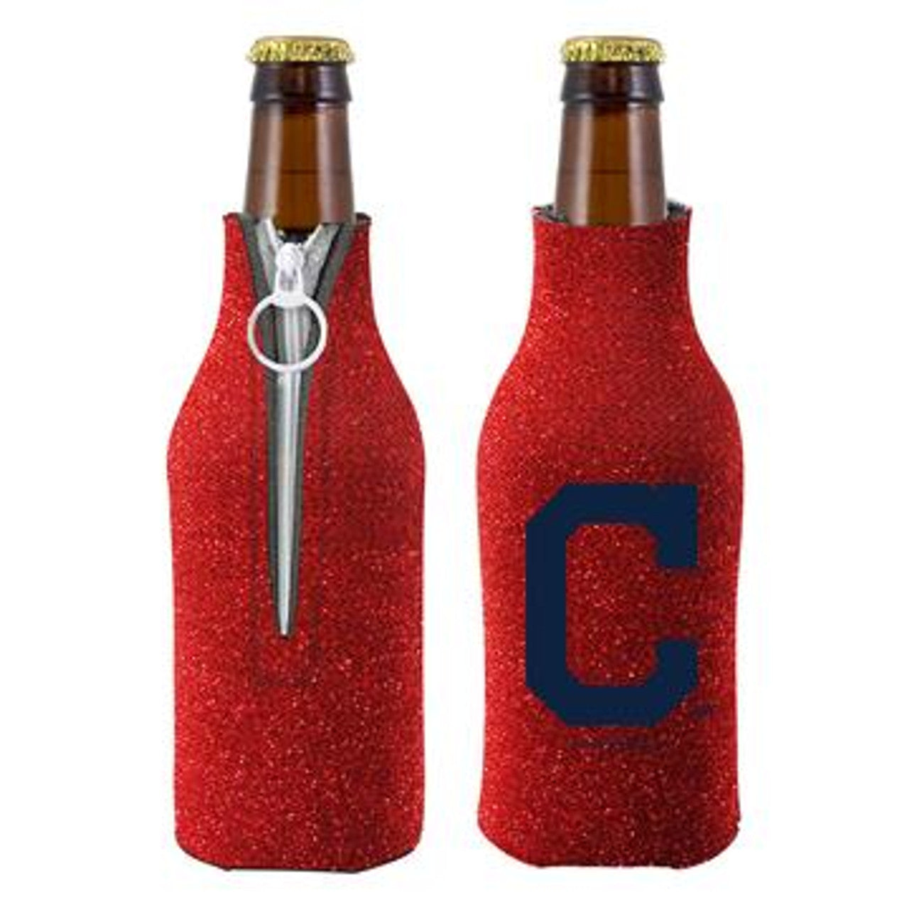 Cleveland Indians Kolder Kaddy Can Holder Glitter Red - Sports Collectibles, Sports Memorabilia, Sports Fan Shop, Sports Gifts