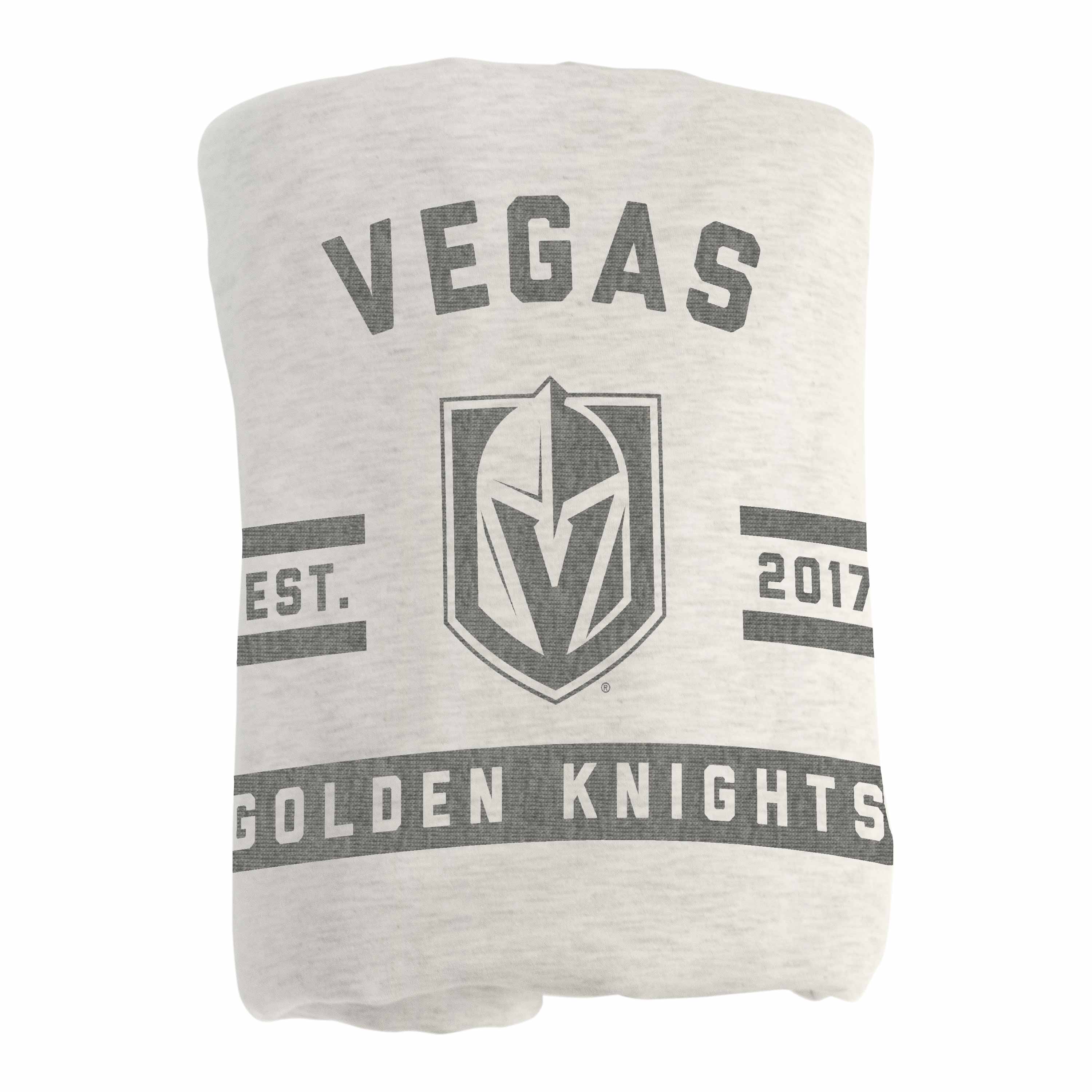 Vegas Golden Knights Oatmeal Sweatshirt Blanket - Sports Gifts, Sports Memorabilia, Sports Collectibles, Fan Shop