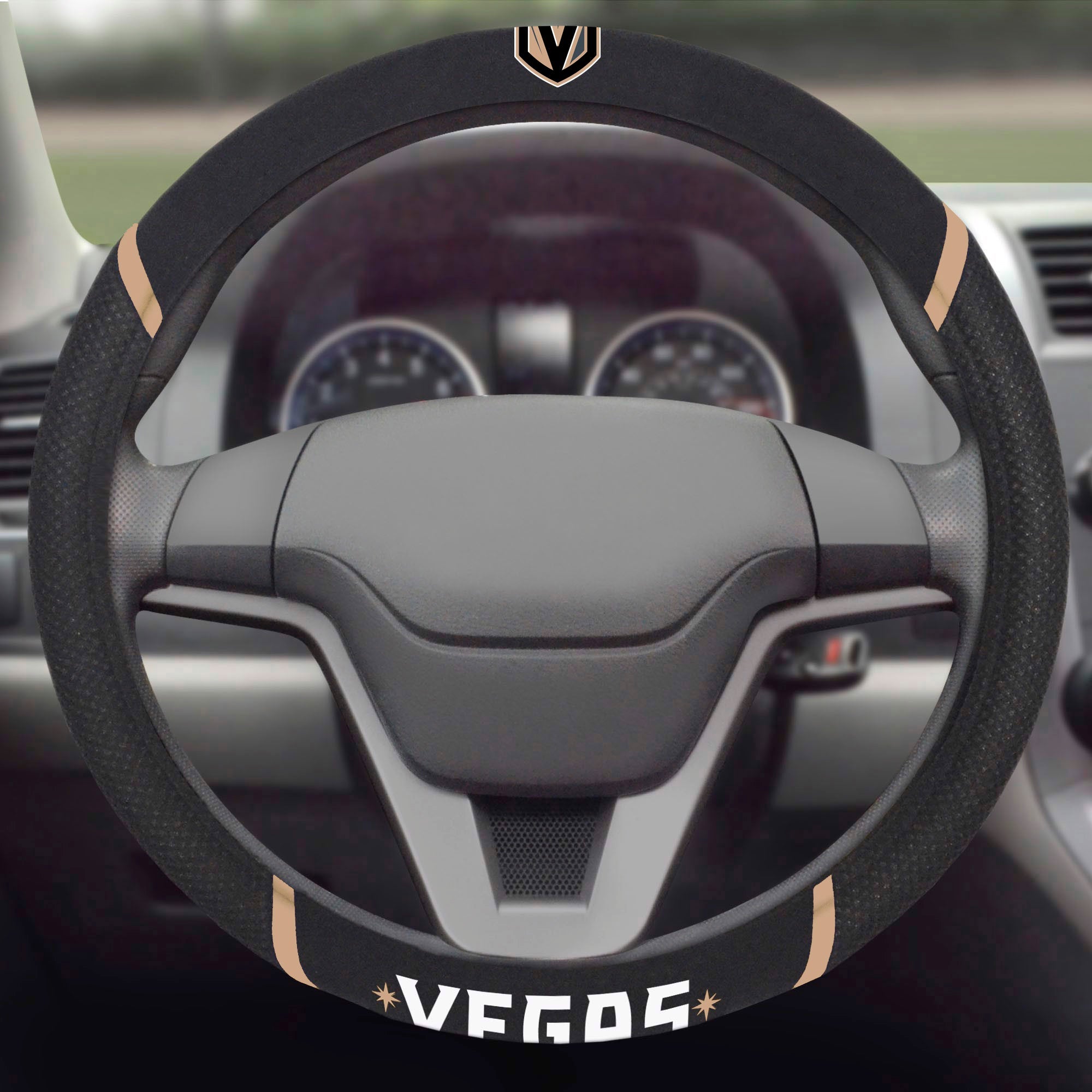 NHL - Vegas Golden Knights Steering Wheel Cover - Sports Gifts, Sports Memorabilia, Sports Collectibles, Fan Shop