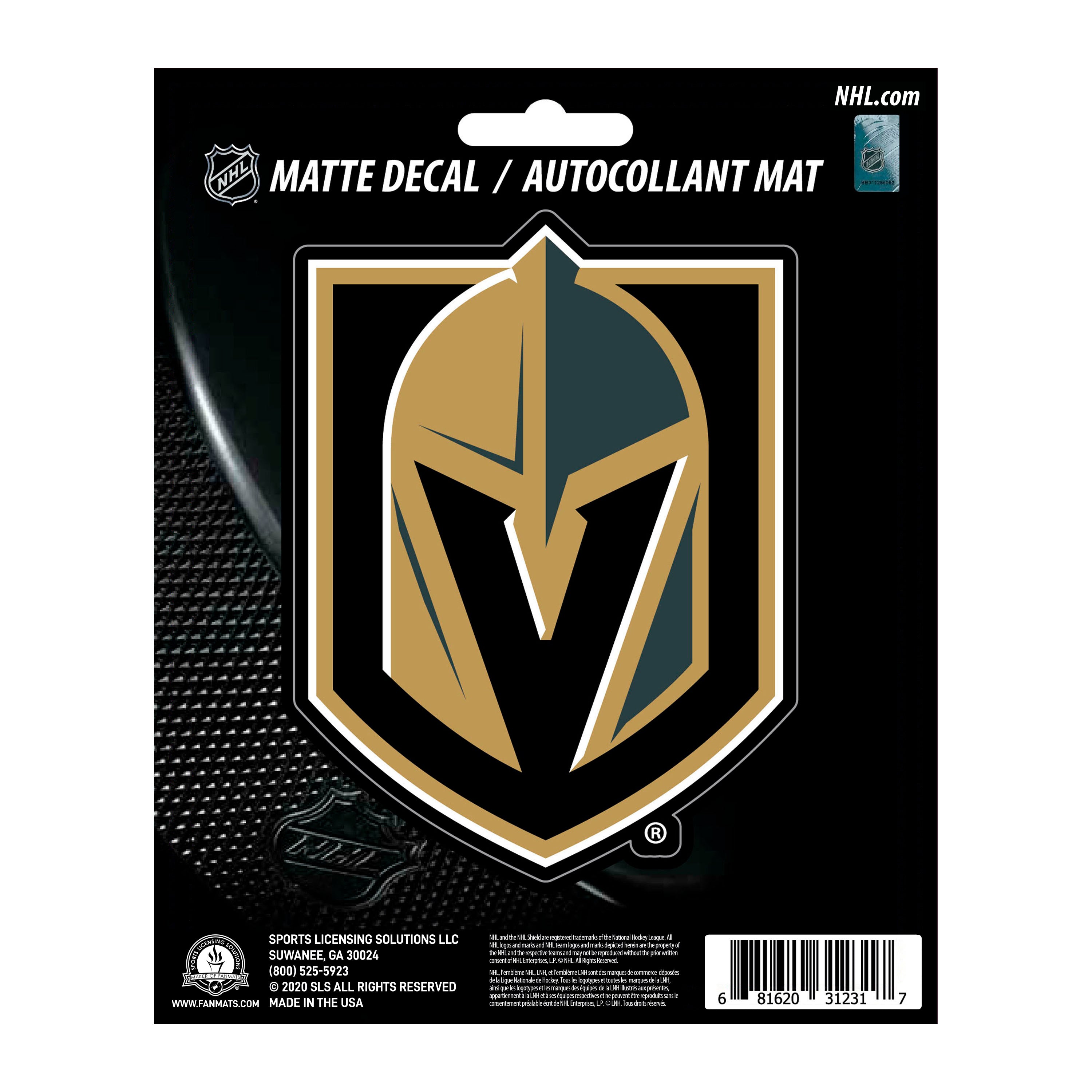 NHL - Vegas Golden Knights Matte Decal