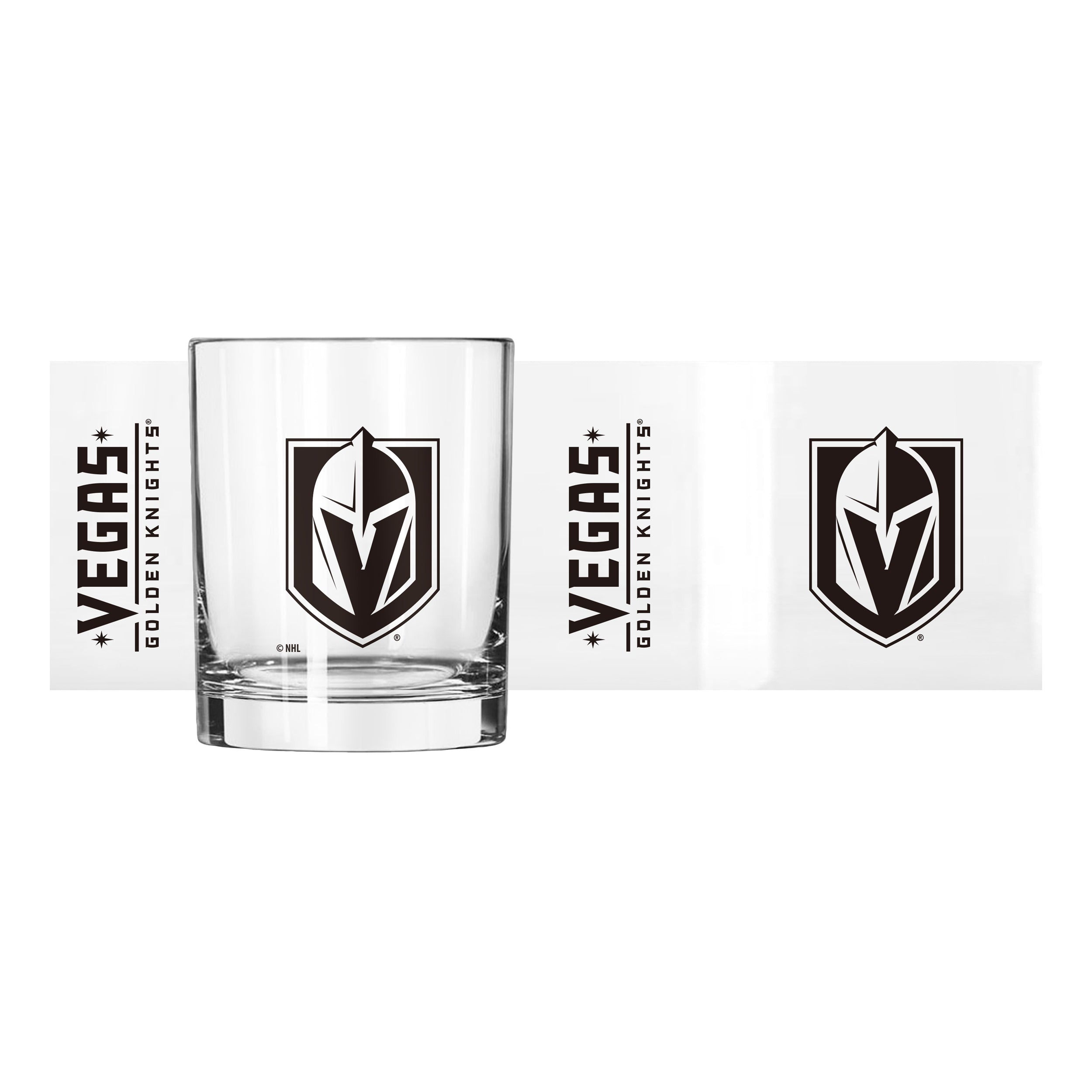 Vegas Golden Knights 14oz Gameday Rocks Glass - Sports Gifts, Sports Memorabilia, Sports Collectibles, Fan Shop