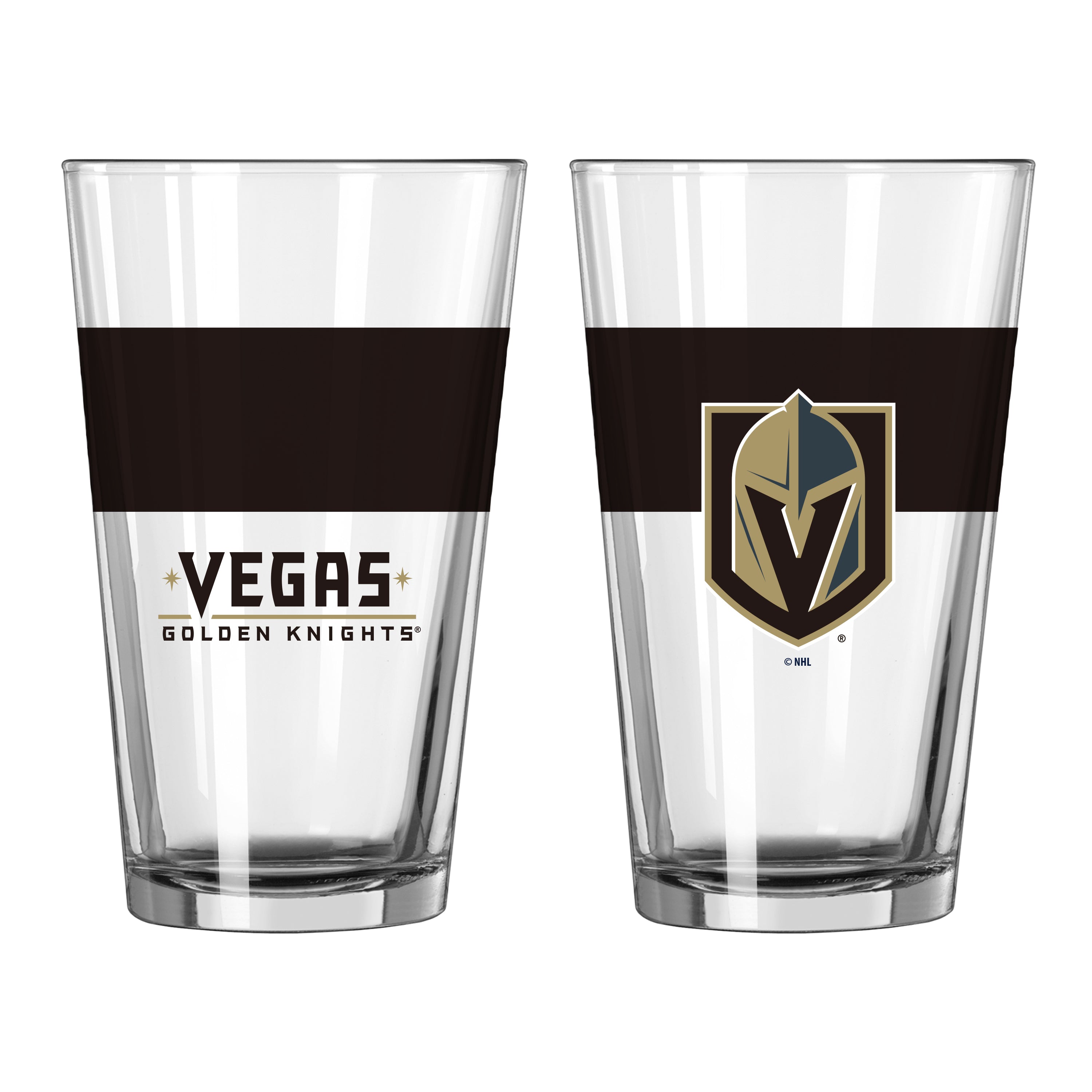 Vegas Golden Knights 16oz Colorblock Pint Glass