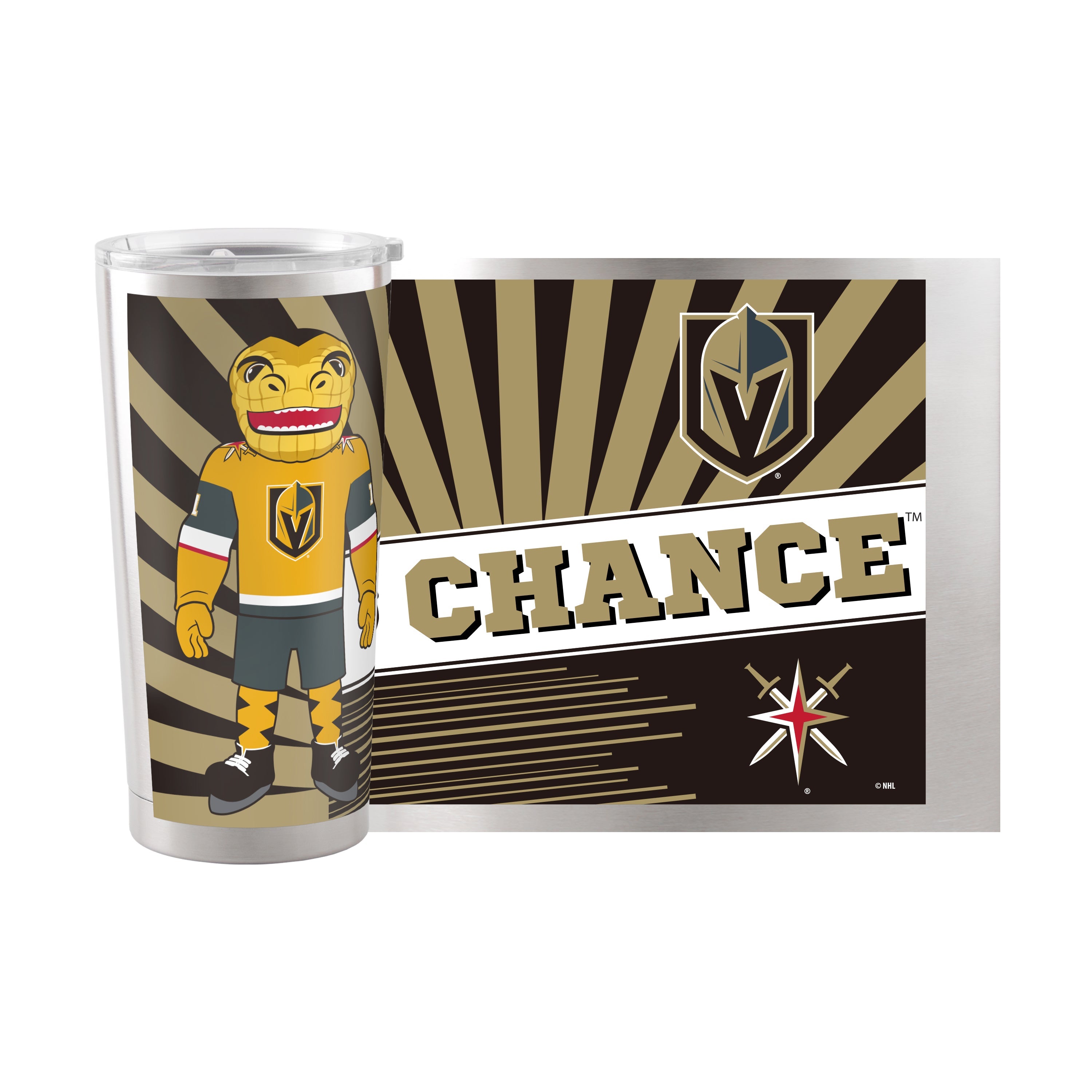 Vegas Golden Knights 20oz Mascot Stainless Steel Tumbler - Sports Gifts, Sports Memorabilia, Sports Collectibles, Fan Shop