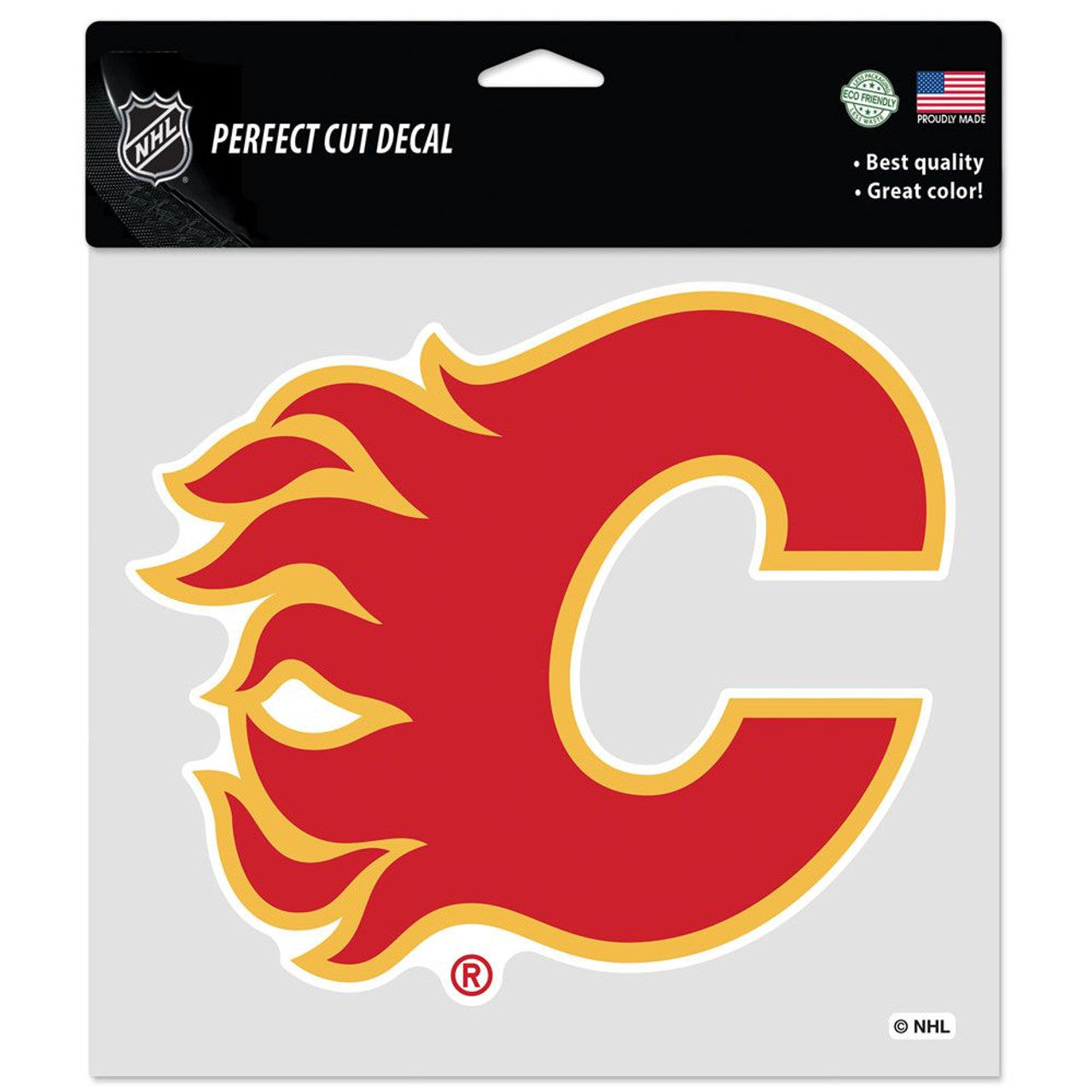 Calgary Flames Decal 8x8 Perfect Cut Color - Sports Collectibles, Sports Memorabilia, Sports Fan Shop, Sports Gifts