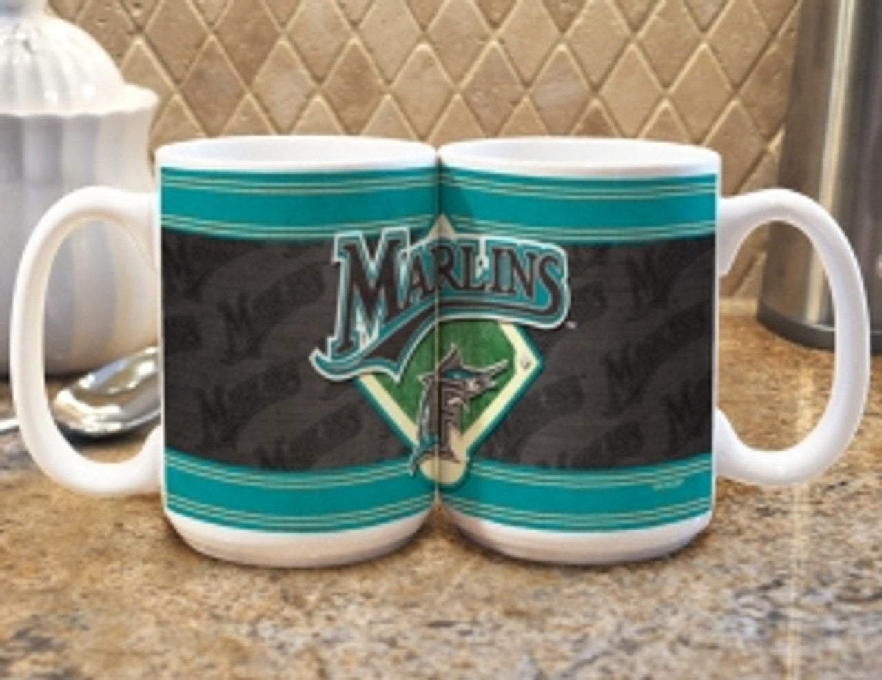 Florida Marlins Coffee Mug - Felt Style - Sports Collectibles, Sports Memorabilia, Sports Fan Shop, Sports Gifts