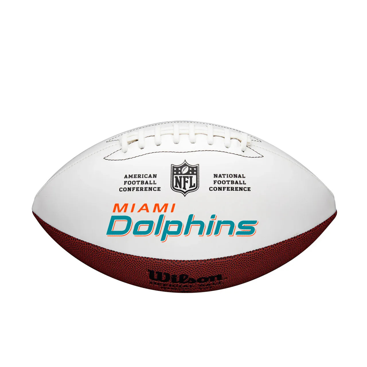 Miami Dolphins Football Full Size Autographable - 757 Sports Collectibles