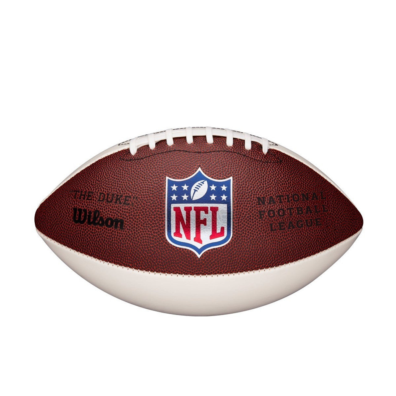 Football Wilson 3 White Panel NFL The Duke - Sports Collectibles, Sports Memorabilia, Sports Fan Shop, Sports Gifts