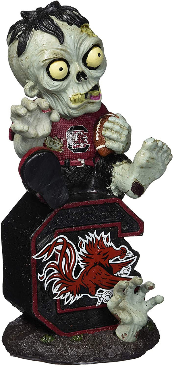 South Carolina Gamecocks Zombie Figurine - On Logo w/Football CO - Sports Collectibles, Sports Memorabilia, Sports Fan Shop, Sports Gifts