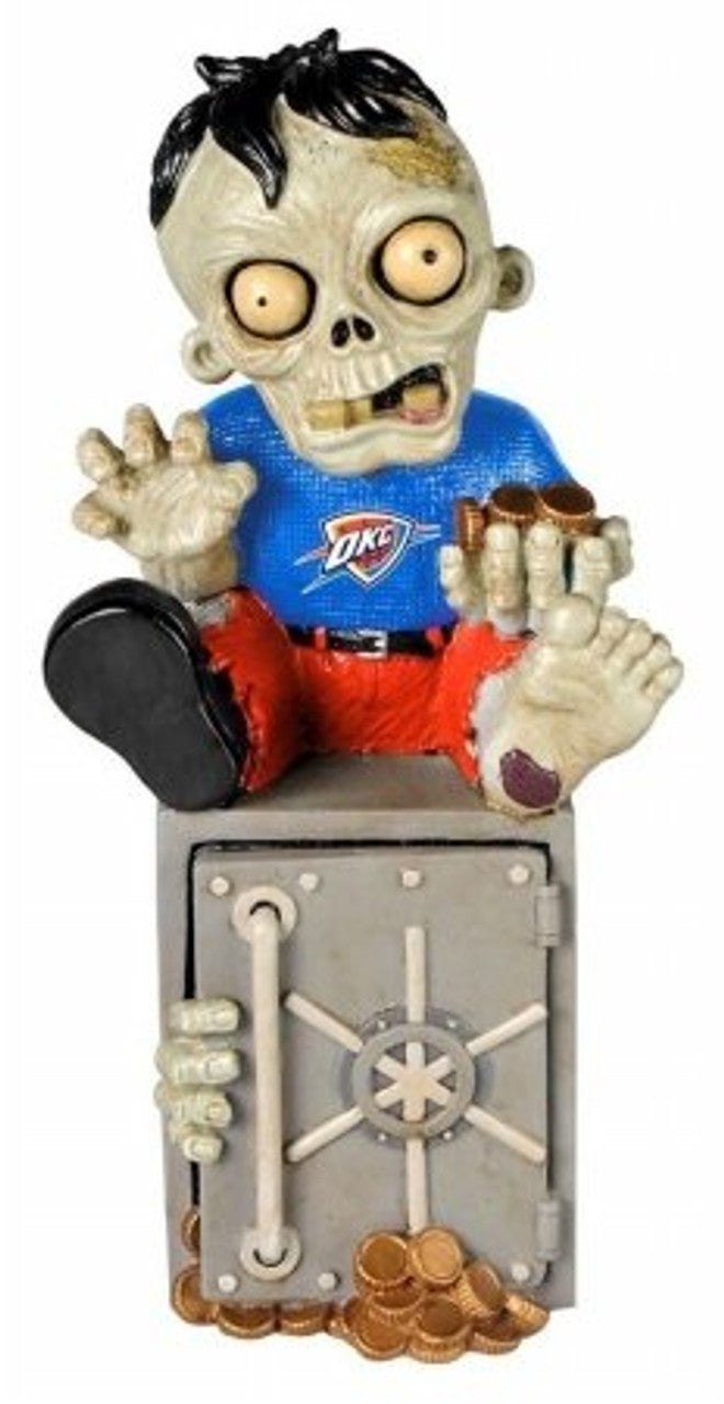Oklahoma City Thunder Zombie Figurine - On Logo CO - Sports Collectibles, Sports Memorabilia, Sports Fan Shop, Sports Gifts