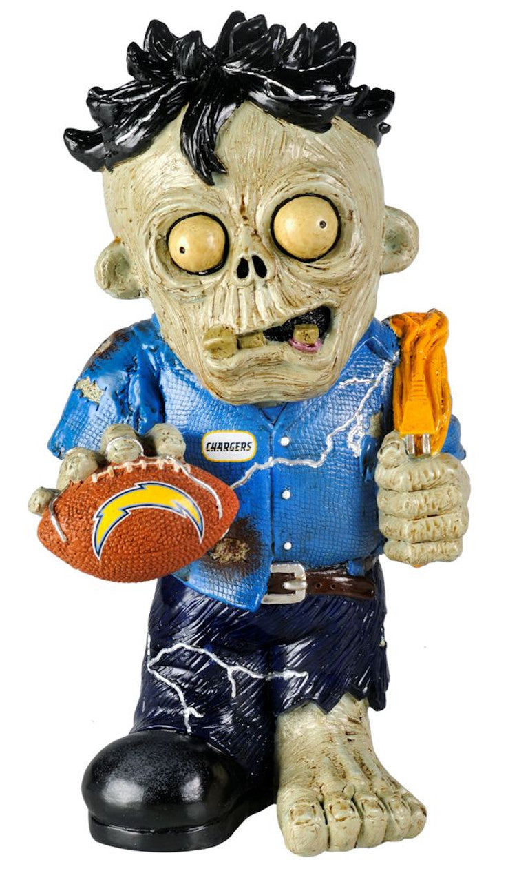Los Angeles Chargers Zombie Figurine Thematic CO - Sports Collectibles, Sports Memorabilia, Sports Fan Shop, Sports Gifts