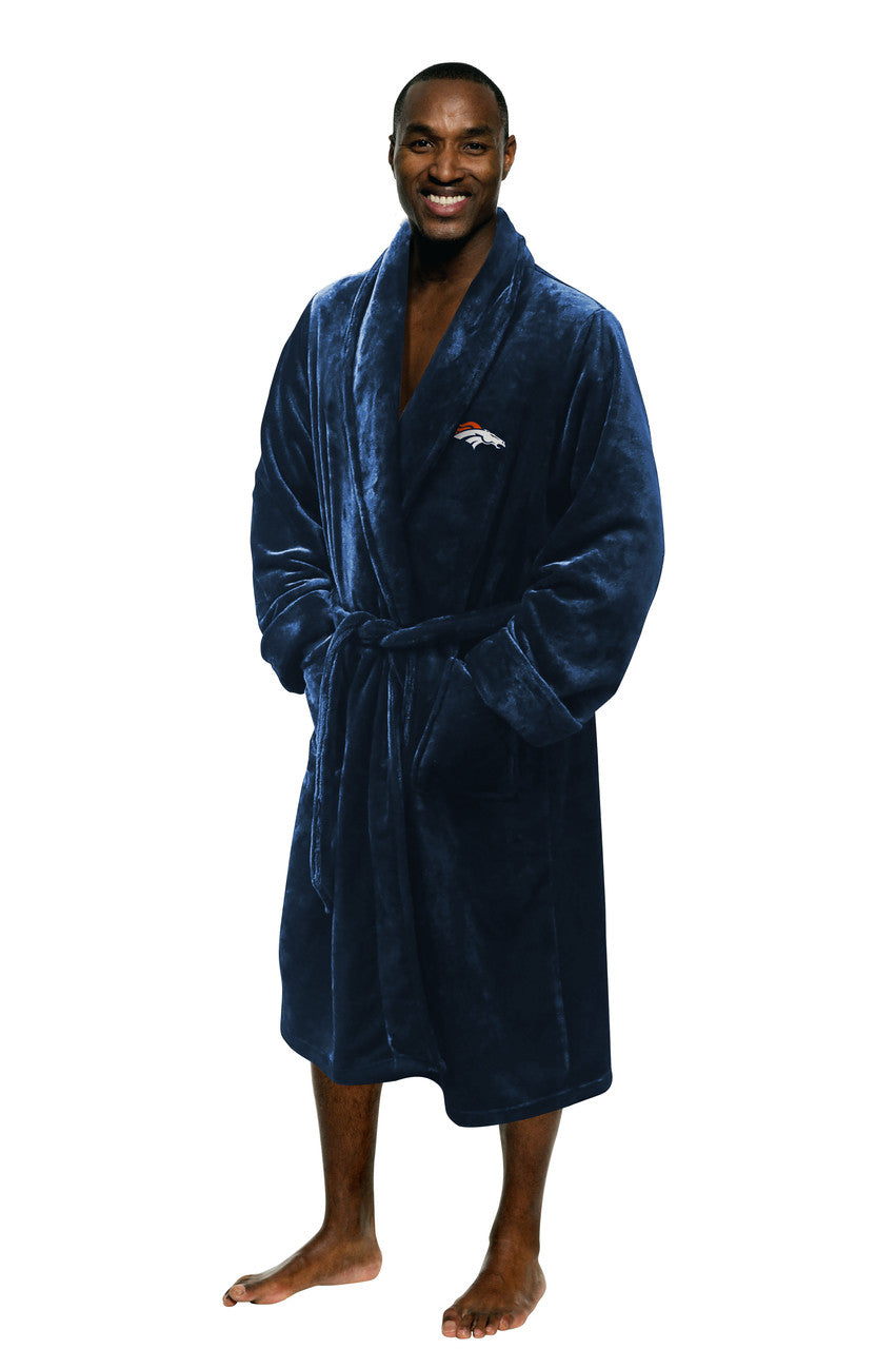 Denver Broncos Bathrobe Size L/XL - Sports Collectibles, Sports Memorabilia, Sports Fan Shop, Sports Gifts