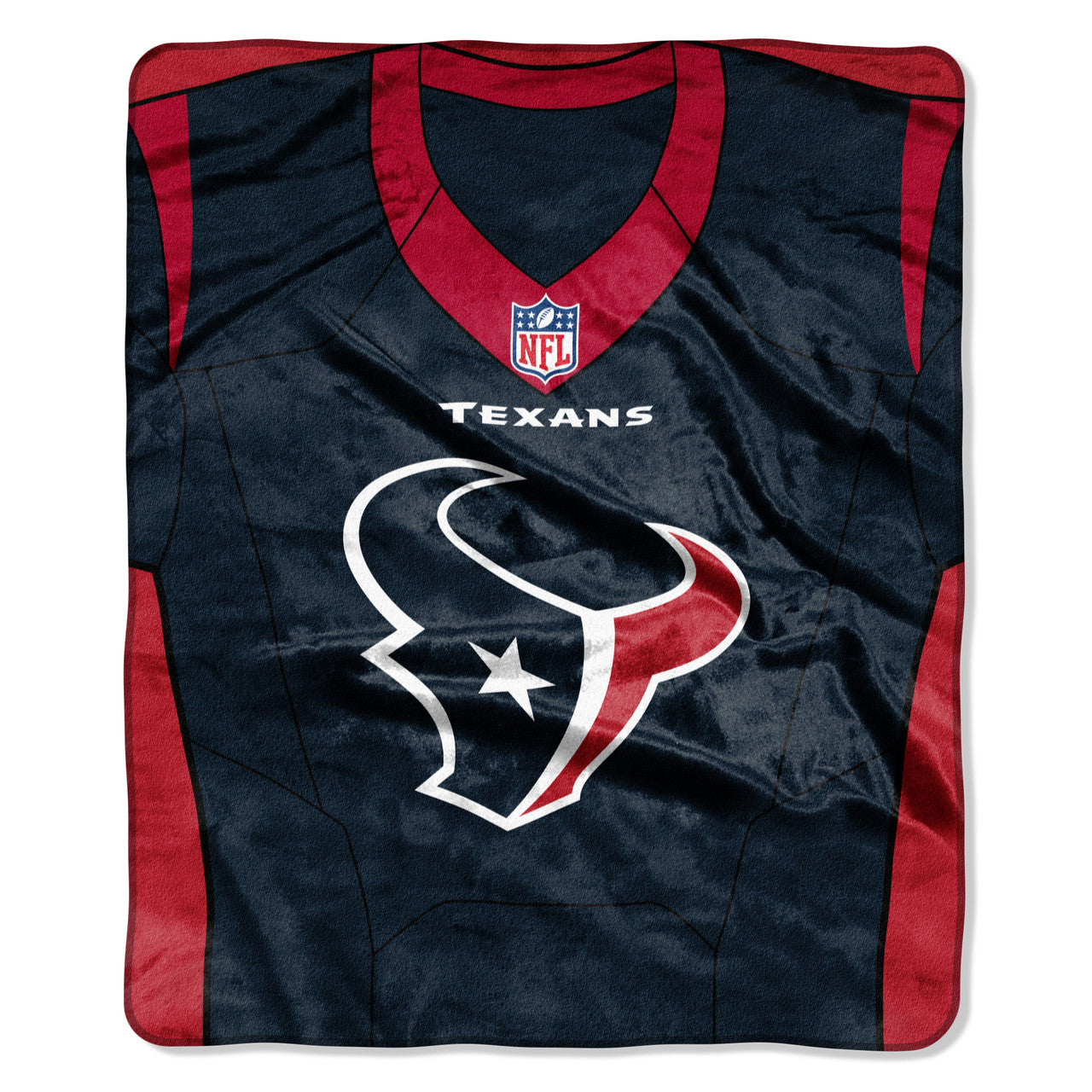 Houston Texans Blanket 50x60 Raschel Jersey Design - Sports Collectibles, Sports Memorabilia, Sports Fan Shop, Sports Gifts