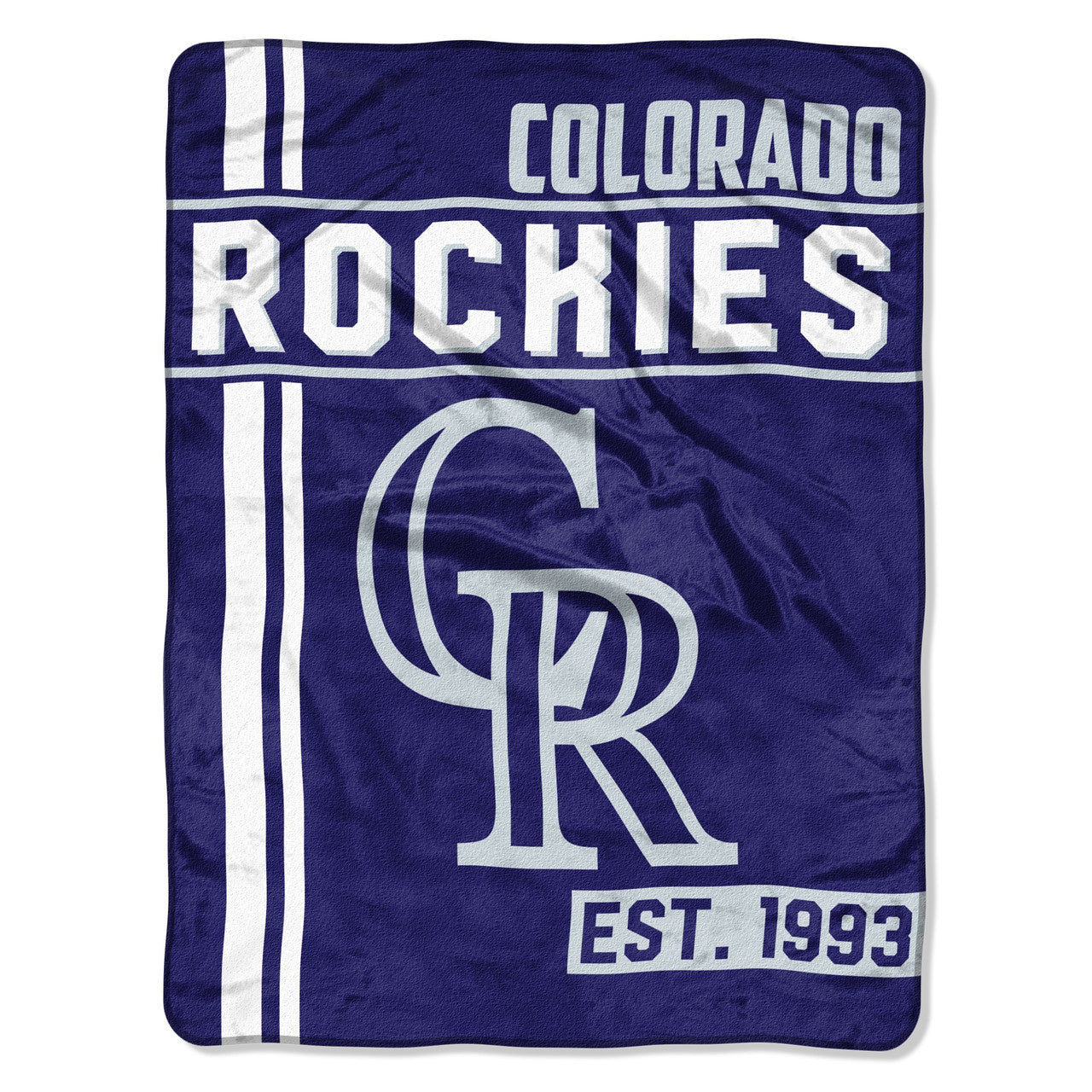 Colorado Rockies Blanket 46x60 Micro Raschel Walk Off Design Rolled - Sports Collectibles, Sports Memorabilia, Sports Fan Shop, Sports Gifts