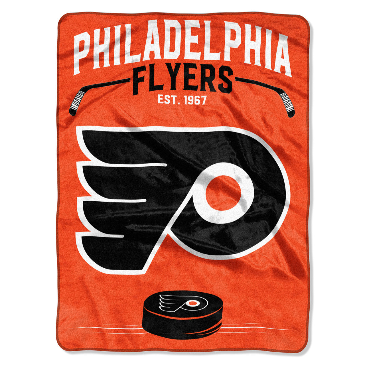 Philadelphia Flyers Blanket 60x80 Raschel Inspired Design - Special Order - Sports Collectibles, Sports Memorabilia, Sports Fan Shop, Sports Gifts
