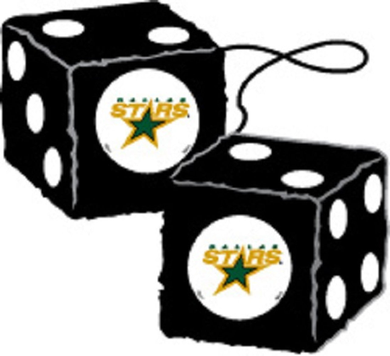 Dallas Stars Fuzzy Dice Alternate CO - Sports Collectibles, Sports Memorabilia, Sports Fan Shop, Sports Gifts