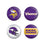 Minnesota Vikings Buttons 4 Pack - Sports Collectibles, Sports Memorabilia, Sports Fan Shop, Sports Gifts