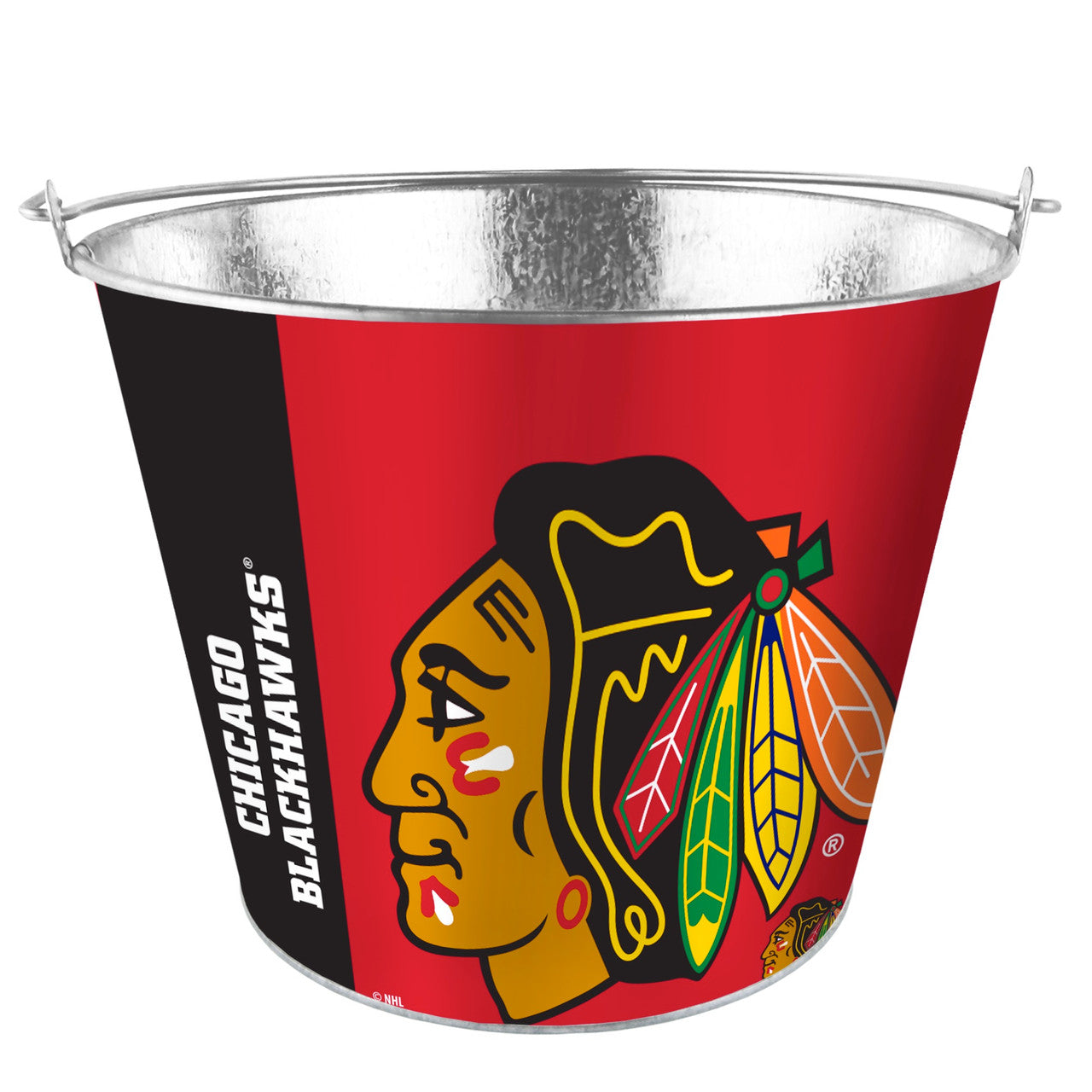 Chicago Blackhawks Bucket 5 Quart Hype Design Special Order - Sports Collectibles, Sports Memorabilia, Sports Fan Shop, Sports Gifts