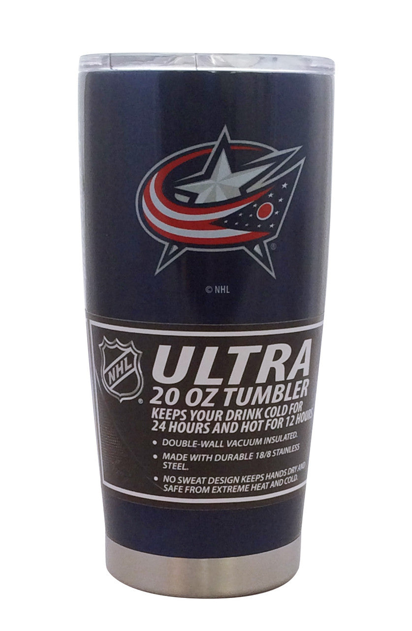 Columbus Blue Jackets Travel Tumbler 20oz Ultra Blue - Sports Collectibles, Sports Memorabilia, Sports Fan Shop, Sports Gifts