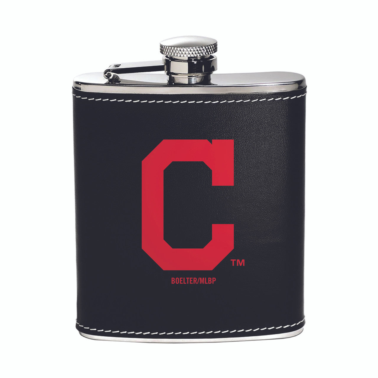 Cleveland Indians Flask Stainless Steel - Sports Collectibles, Sports Memorabilia, Sports Fan Shop, Sports Gifts