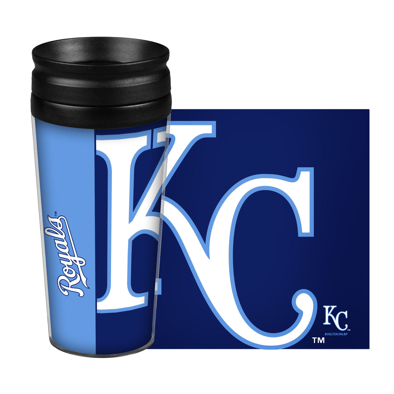 Kansas City Royals Travel Mug 14oz Full Wrap Style Hype Design - Special Order - Sports Collectibles, Sports Memorabilia, Sports Fan Shop, Sports Gifts