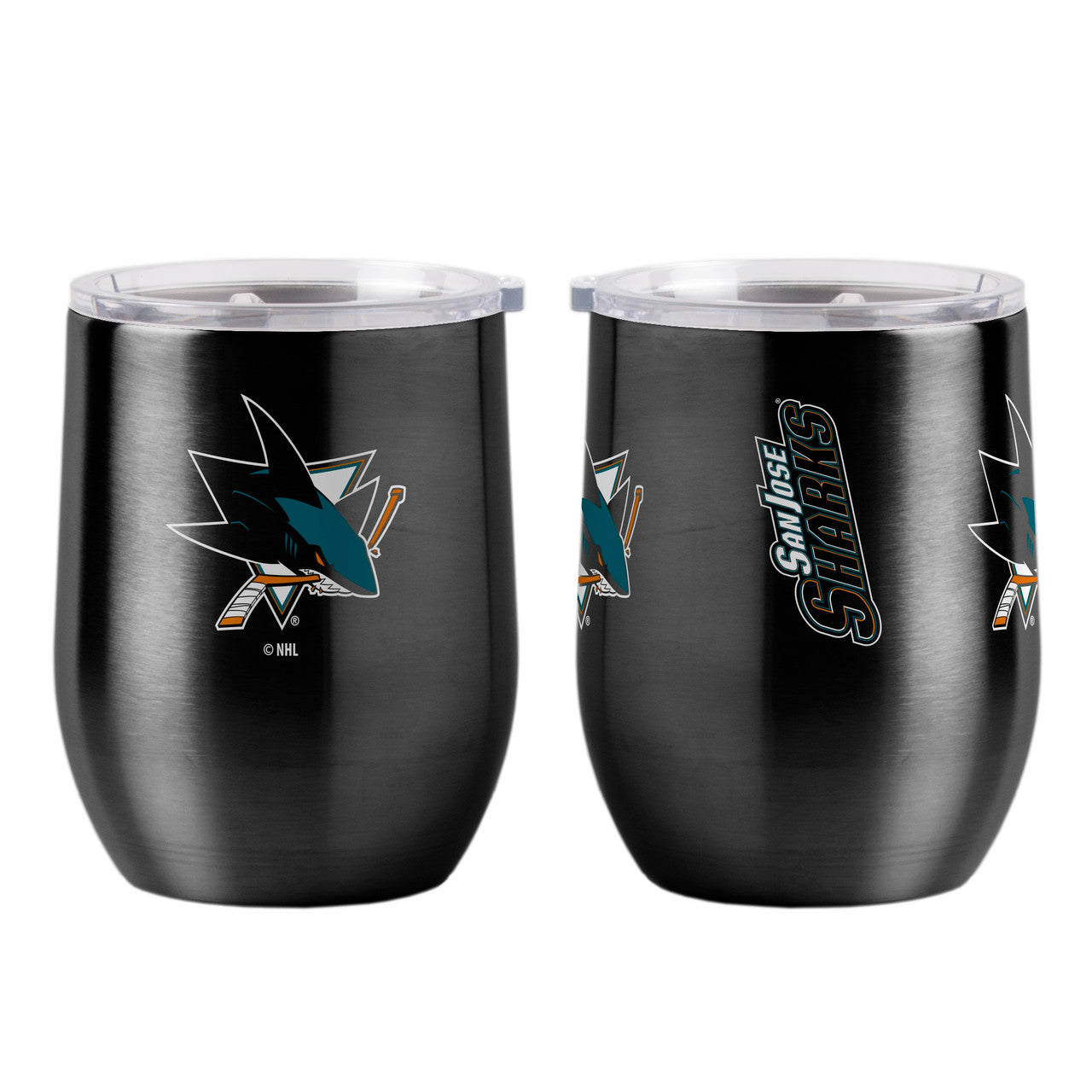 San Jose Sharks Travel Tumbler 16oz Ultra Curved Beverage Special Order - Sports Collectibles, Sports Memorabilia, Sports Fan Shop, Sports Gifts