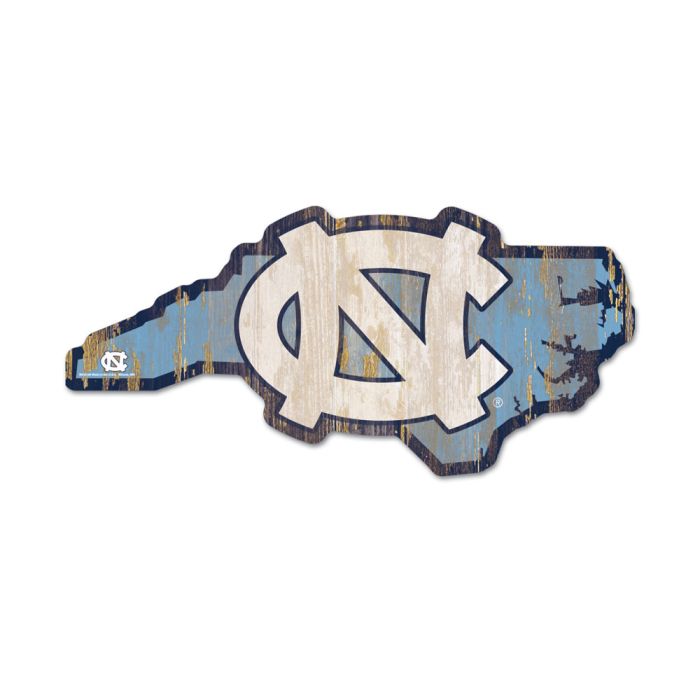 North Carolina Tar Heels STATE SHAPE - Sports Collectibles, Sports Memorabilia, Sports Fan Shop, Sports Gifts