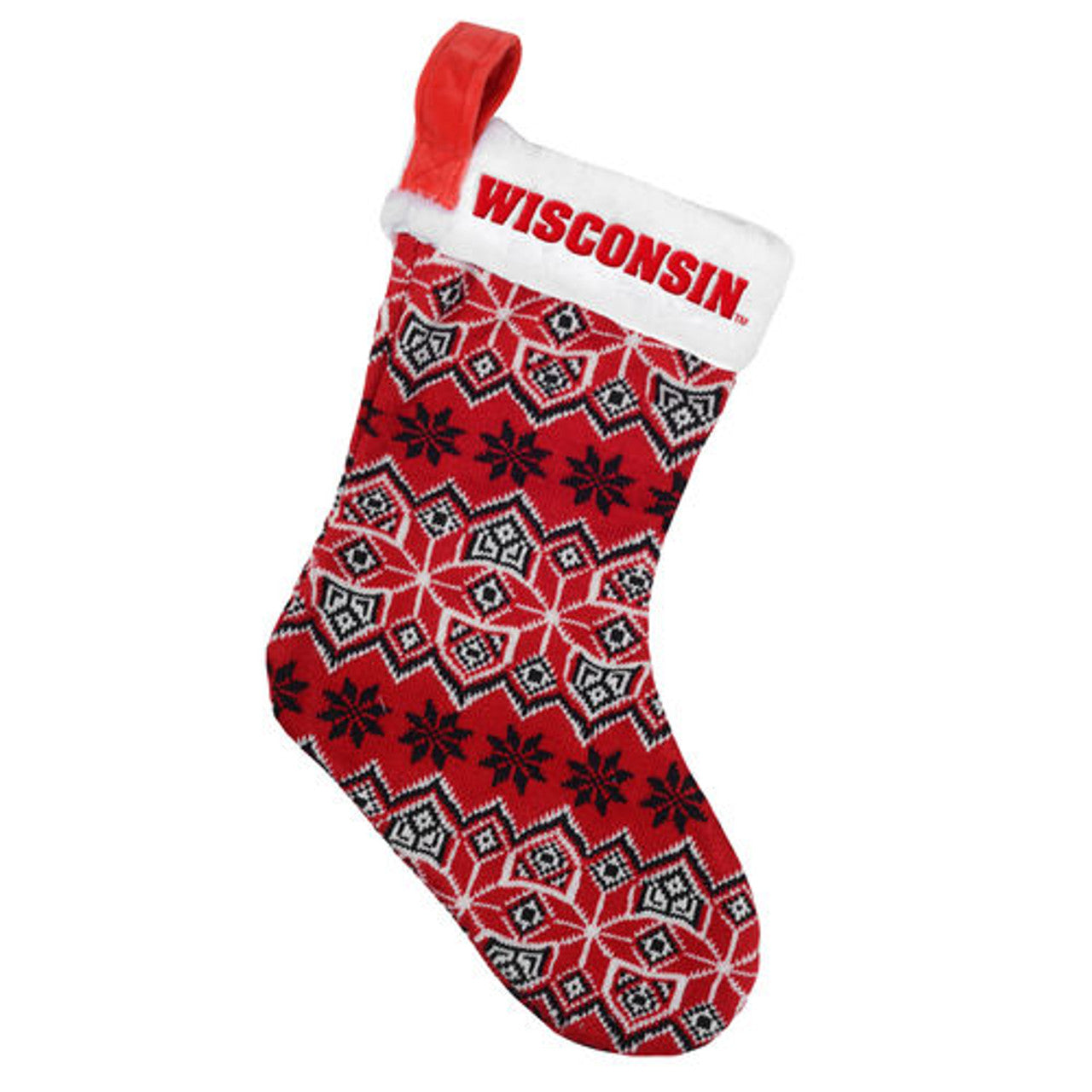 Wisconsin Badgers Basic Holiday Stocking - 2015 - Sports Collectibles, Sports Memorabilia, Sports Fan Shop, Sports Gifts