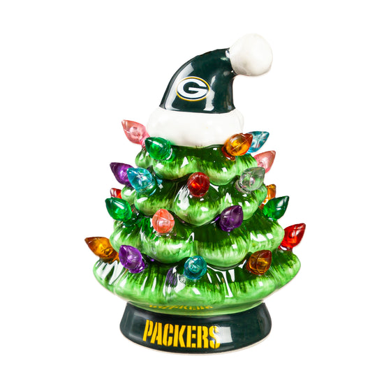 4" Mini LED Tabletop Christmas Tree, Green Bay Packers - Sports Collectibles, Sports Memorabilia, Sports Fan Shop, Sports Gifts