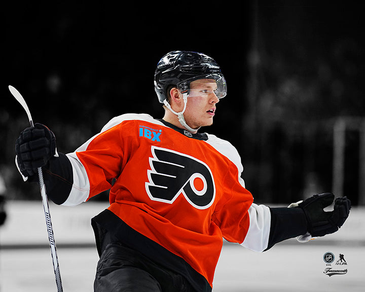 Matvei Michkov Goal Celebration Philadelphia Flyers Hockey Photo - Sports Collectibles, Sports Memorabilia, Sports Fan Shop, Sports Gifts