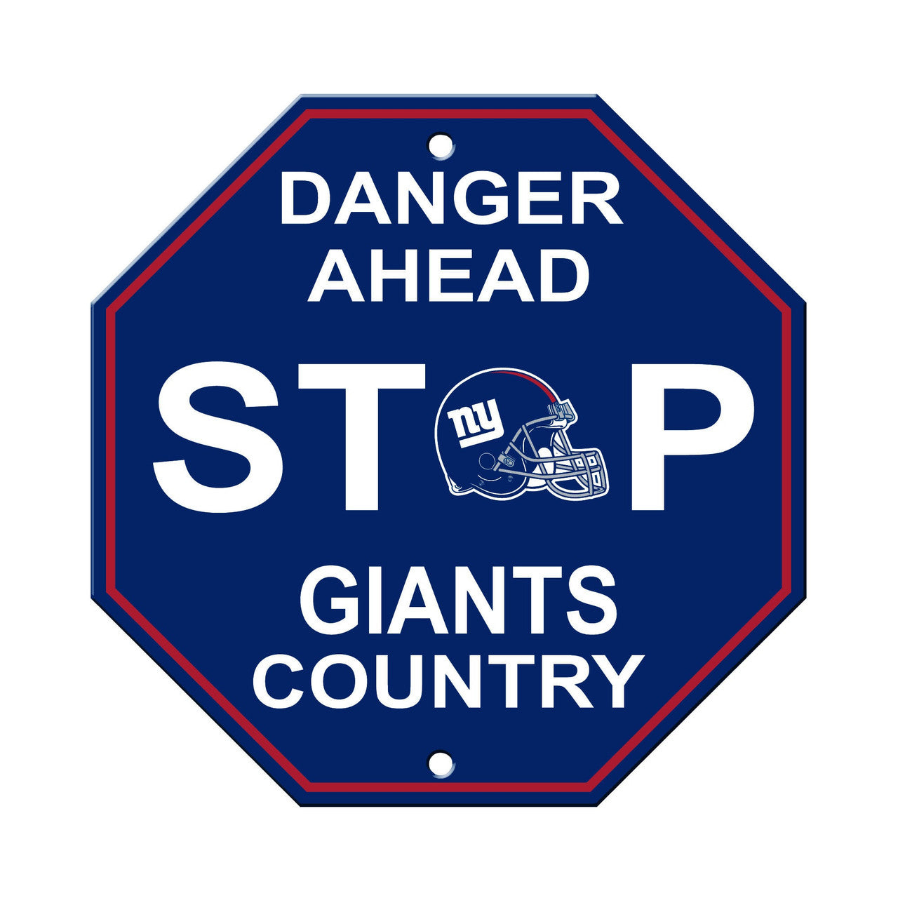 New York Giants Sign 12x12 Plastic Stop Style CO - Sports Collectibles, Sports Memorabilia, Sports Fan Shop, Sports Gifts