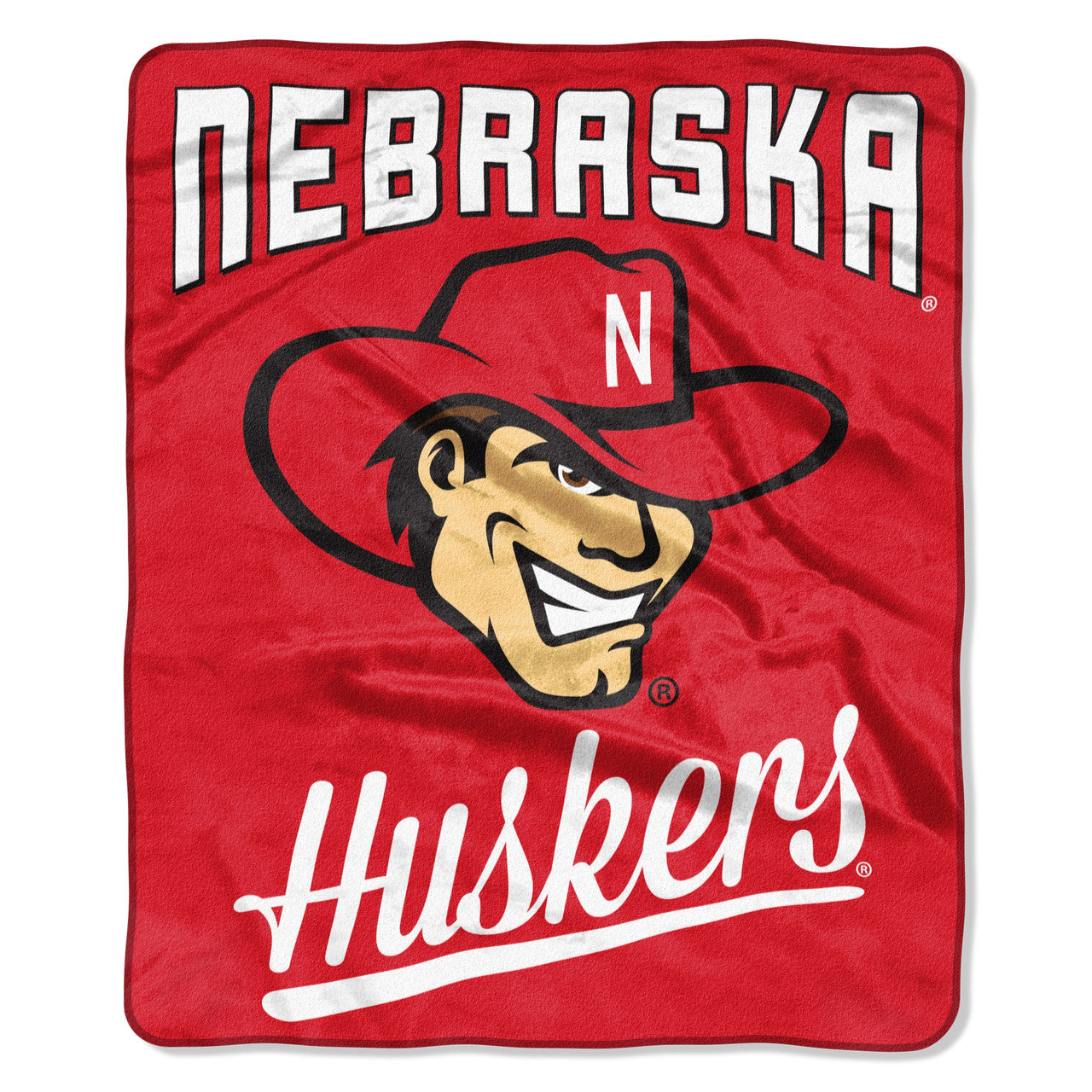 Nebraska Cornhuskers Blanket 50x60 Raschel Alumni Design - Sports Collectibles, Sports Memorabilia, Sports Fan Shop, Sports Gifts