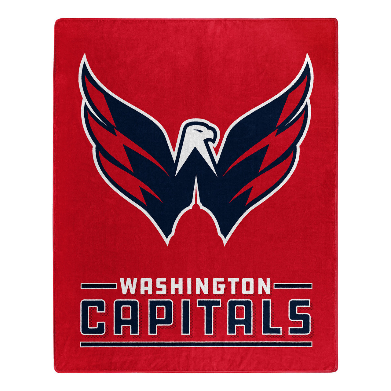 Washington Capitals Blanket 50x60 Raschel Interference Design - Special Order - Sports Collectibles, Sports Memorabilia, Sports Fan Shop, Sports Gifts