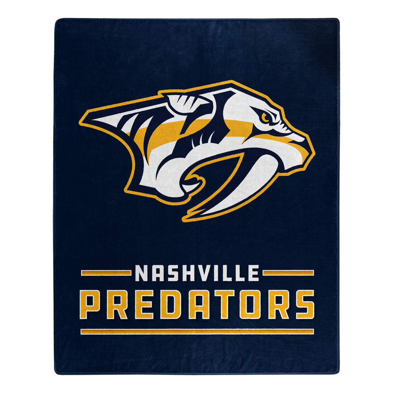 Nashville Predators Blanket 50x60 Raschel Interference Design - Sports Collectibles, Sports Memorabilia, Sports Fan Shop, Sports Gifts