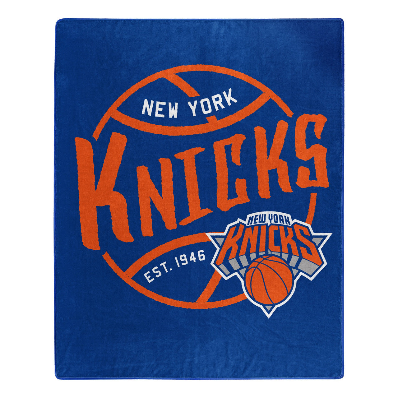 New York Knicks Blanket 50x60 Raschel Blacktop Design - Sports Collectibles, Sports Memorabilia, Sports Fan Shop, Sports Gifts