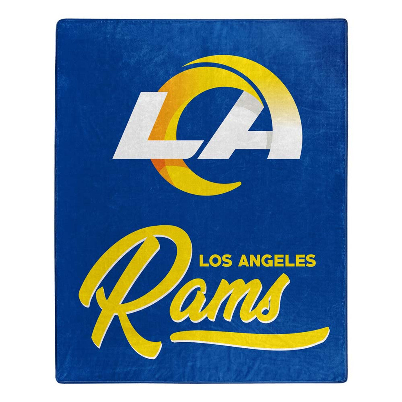 Los Angeles Rams Blanket 50x60 Raschel Signature Design - Sports Collectibles, Sports Memorabilia, Sports Fan Shop, Sports Gifts