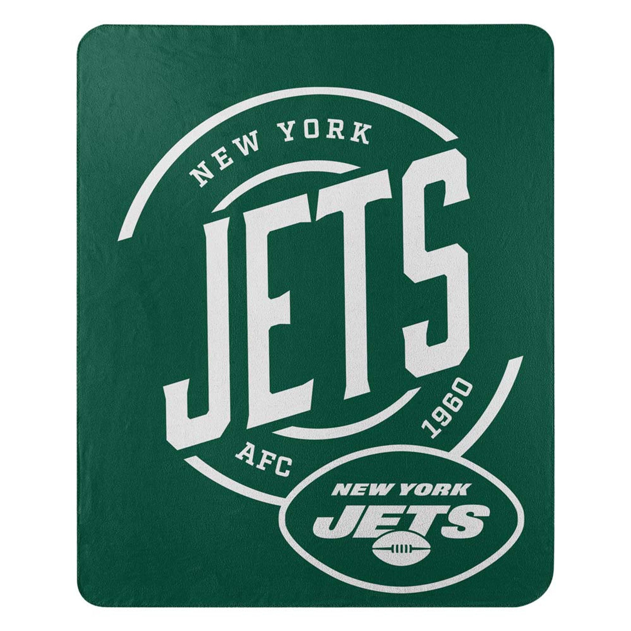 New York Jets Blanket 50x60 Fleece Campaign Design - Sports Collectibles, Sports Memorabilia, Sports Fan Shop, Sports Gifts