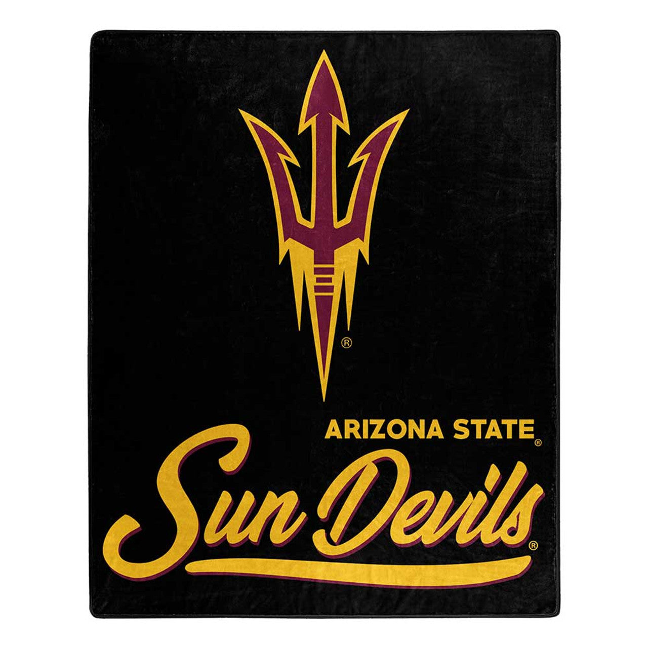 Arizona State Sun Devils Blanket 50x60 Raschel Signature Design - Sports Collectibles, Sports Memorabilia, Sports Fan Shop, Sports Gifts