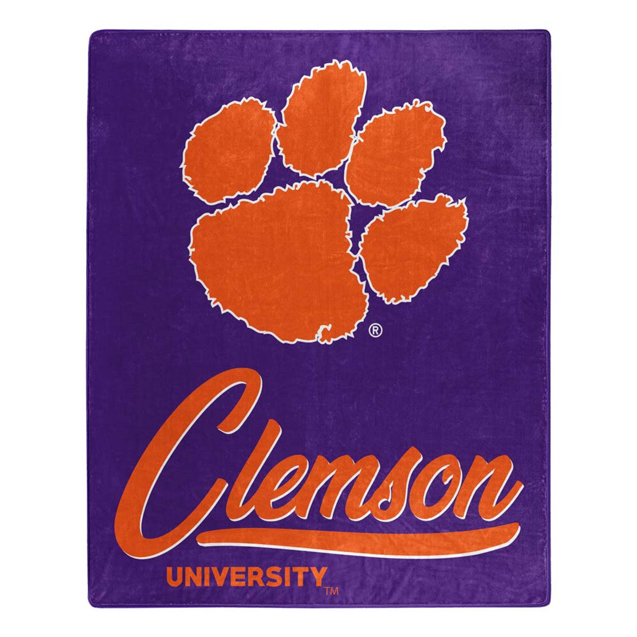 Clemson Tigers Blanket 50x60 Raschel Signature Design - Sports Collectibles, Sports Memorabilia, Sports Fan Shop, Sports Gifts